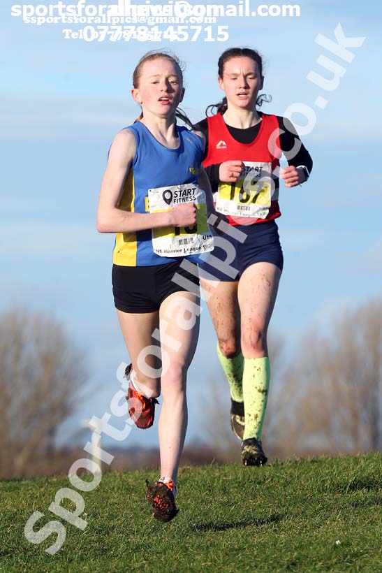 Girls under-15s Davison Shield, 2020 Sherman Cup/Davison Shield, Temple Park, South Shields.  Photo: David T. Hewitson/Sports for All Pics